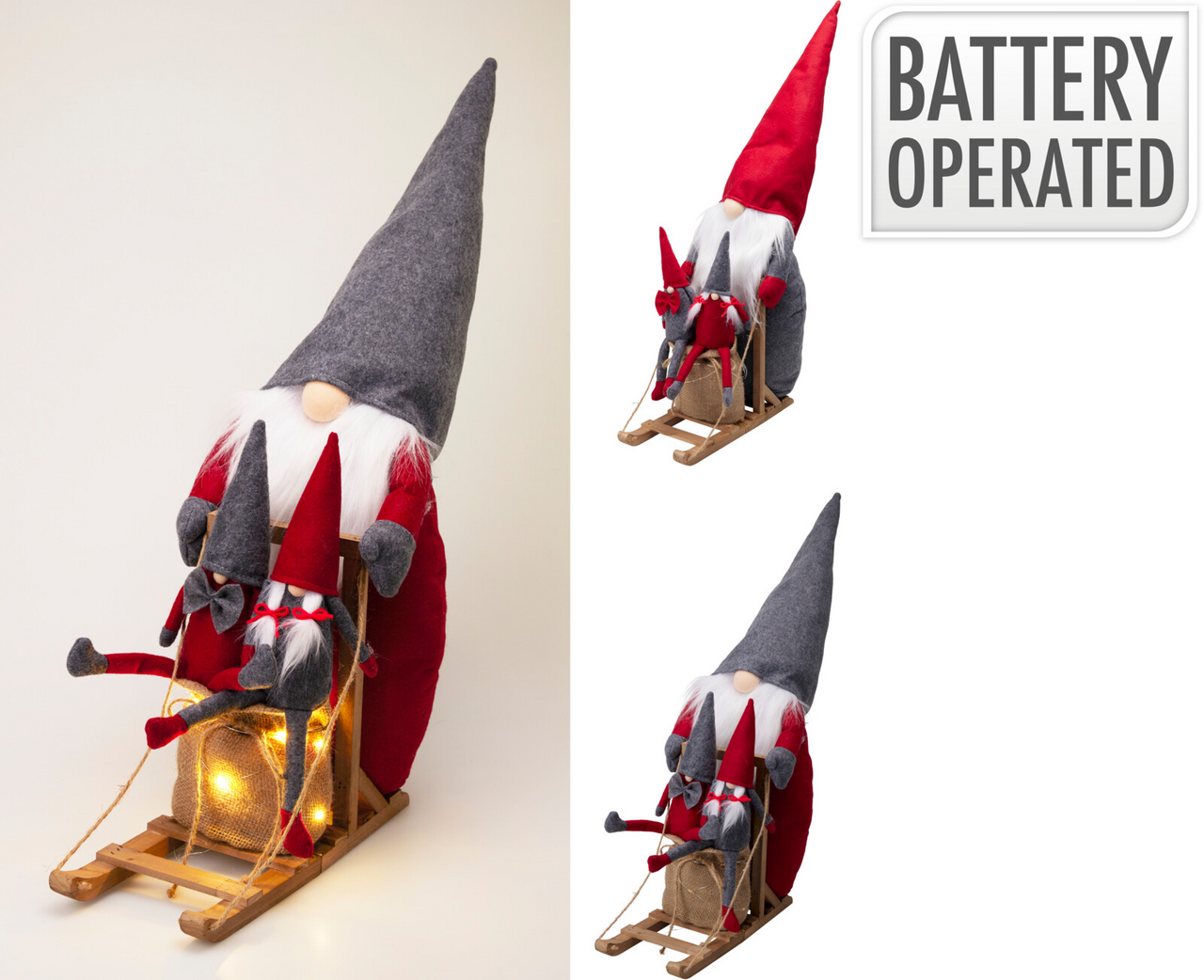 Skřítek LED 50 cm 2ASS 1 ks