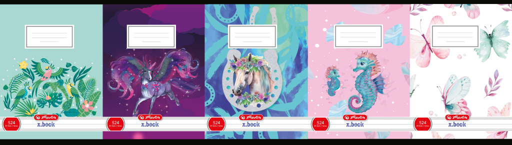 Sešit 524 motivový Mix holky 1 ks