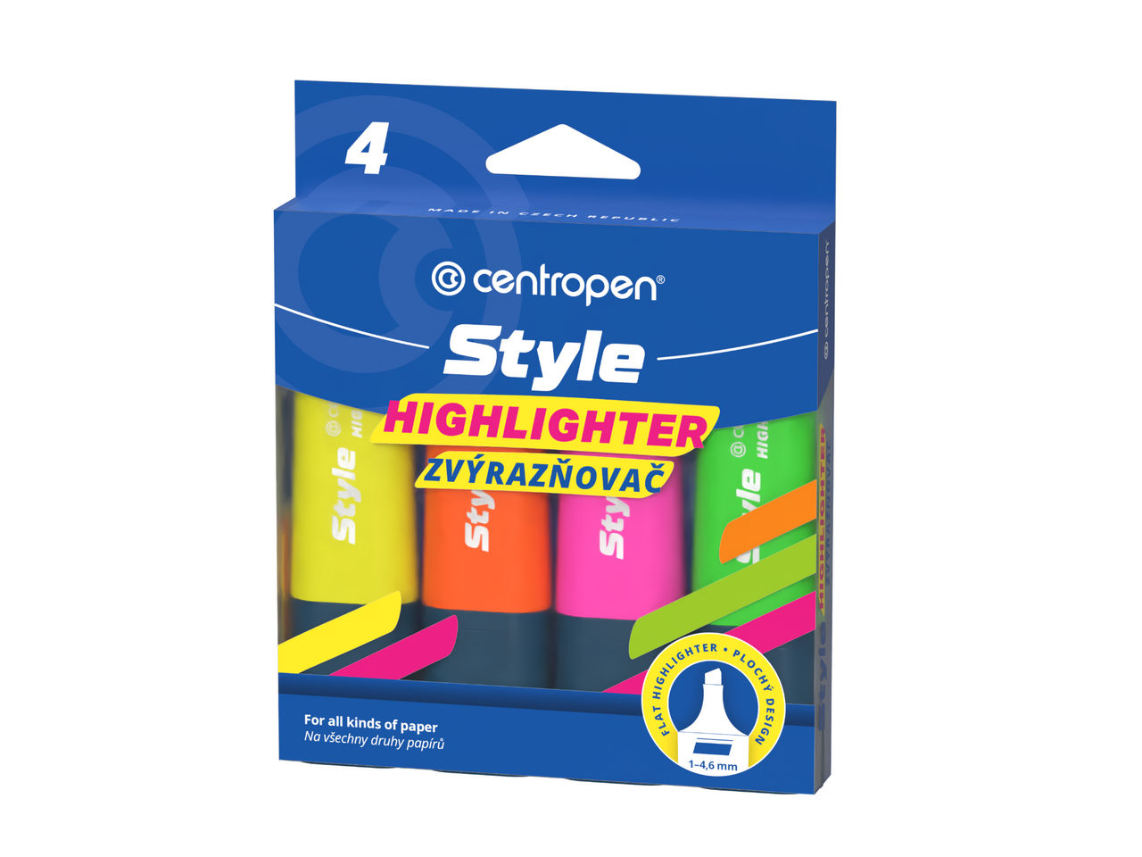 Zvýrazňovač 6252 Style Fluo 4 ks