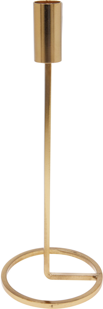 Svícen 25 cm kov zlatá 1 ks