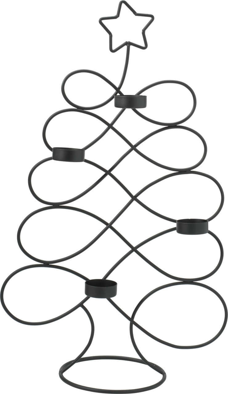 Svícen na 4 svíčky 48 cm kov 1 ks