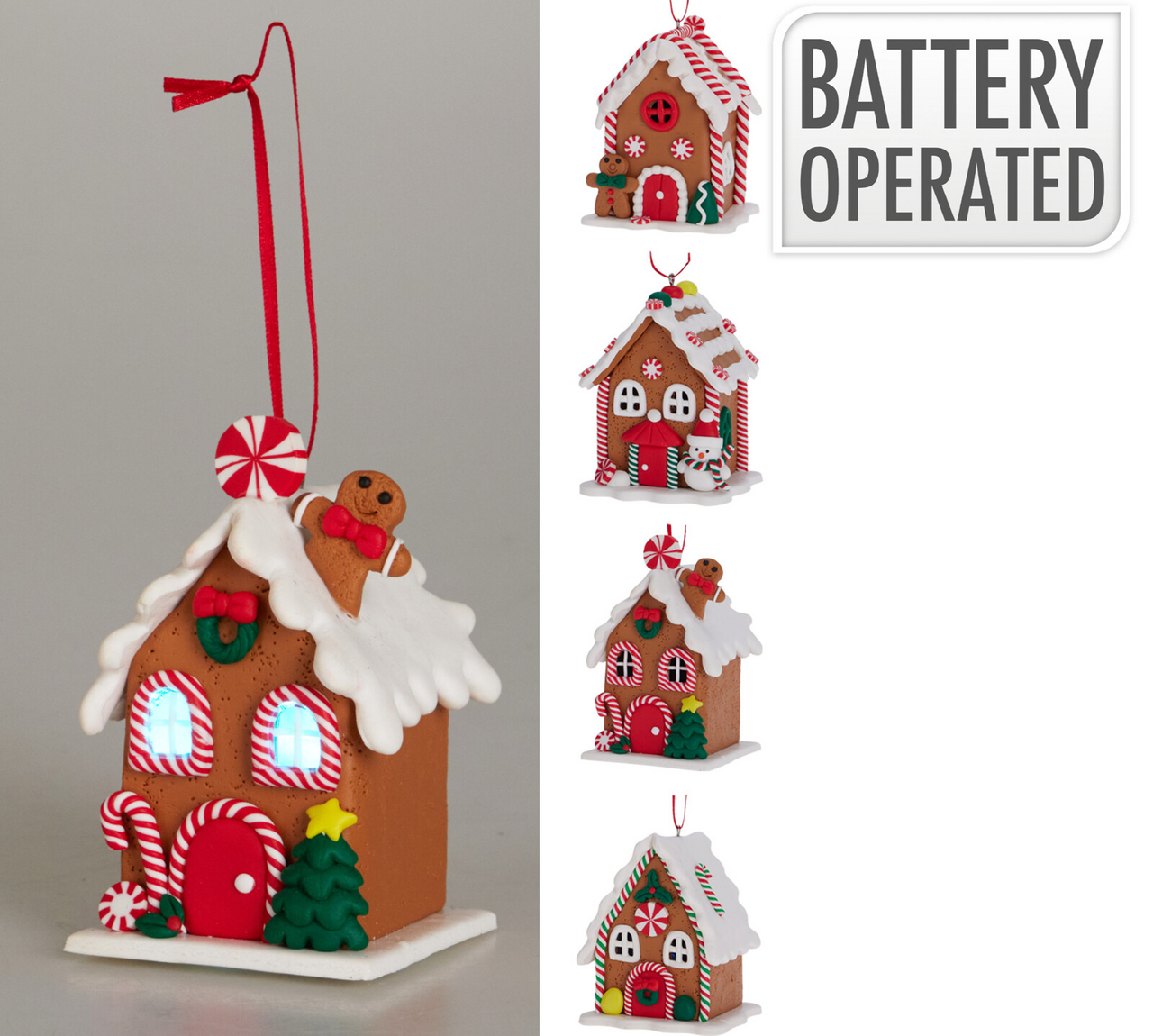 Domeček LED 10 cm 4ASS 1 ks