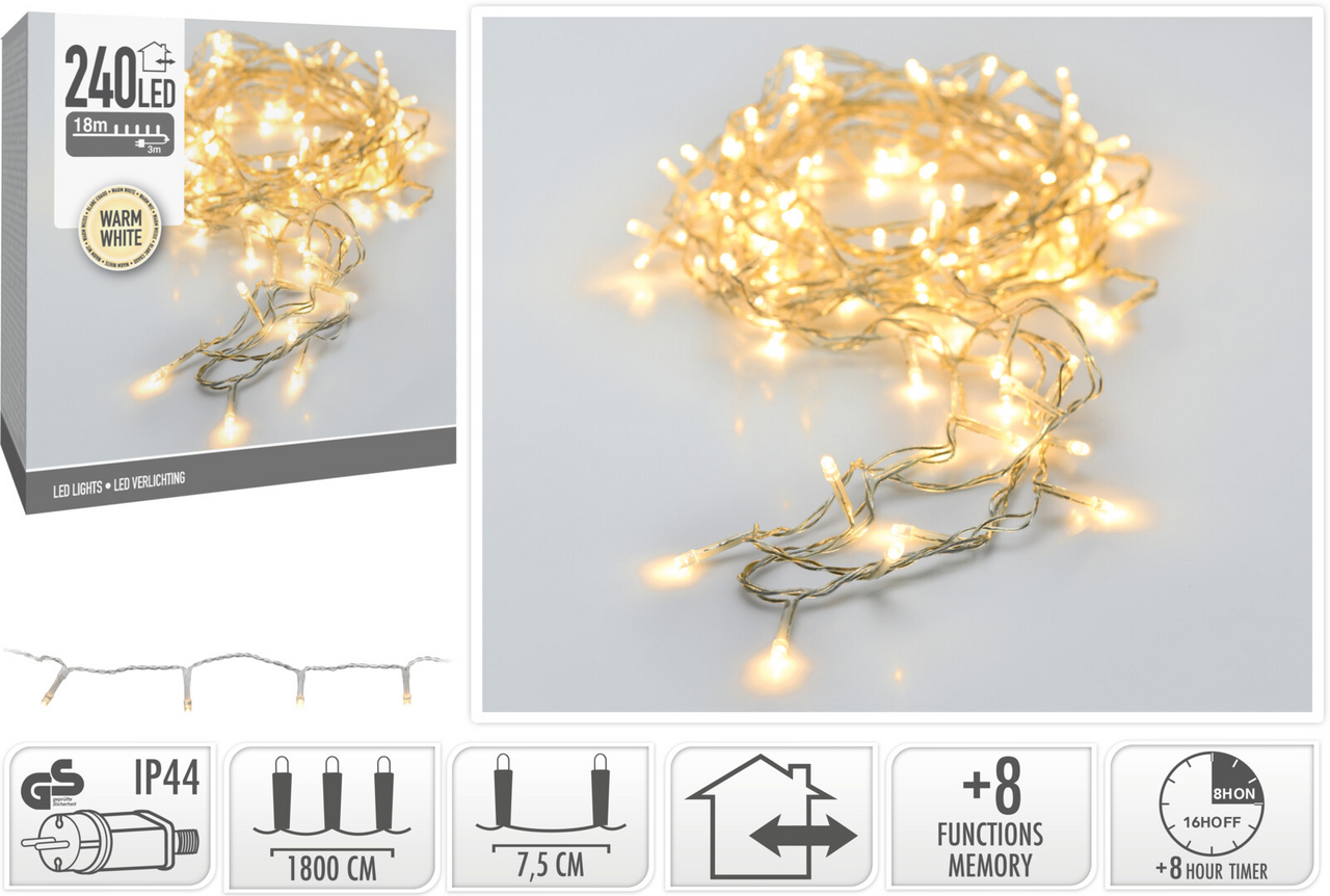 Řetěz LED 240l 1 ks