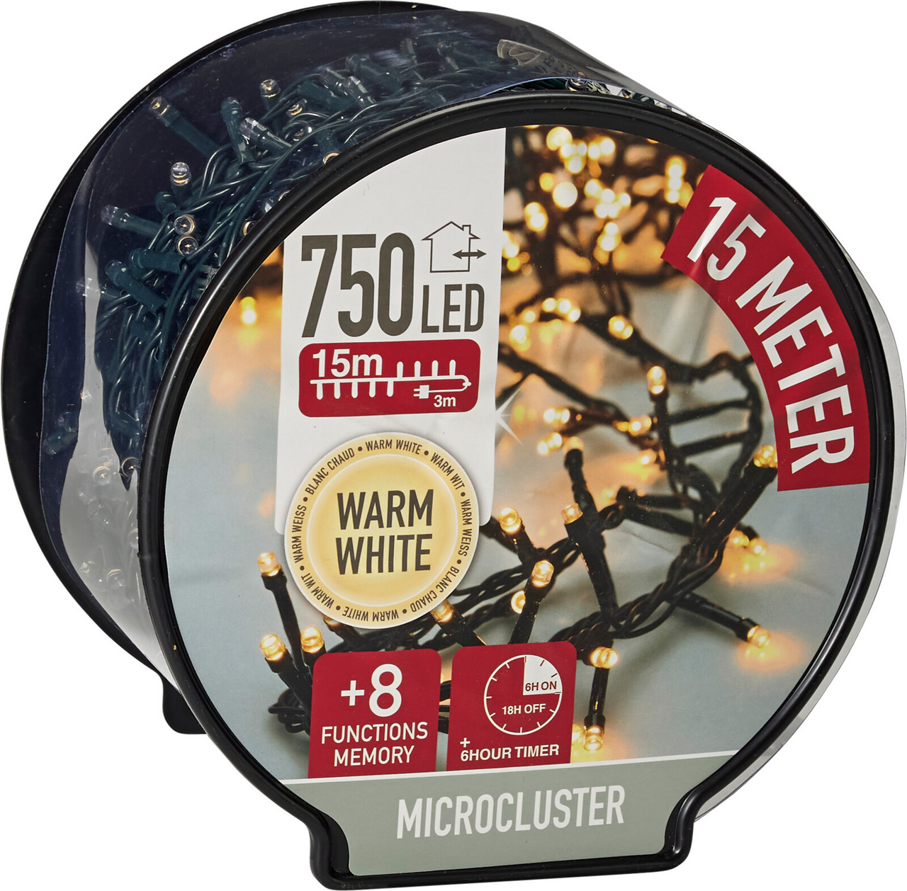 Řetěz LED 750 l 15 m 1 ks