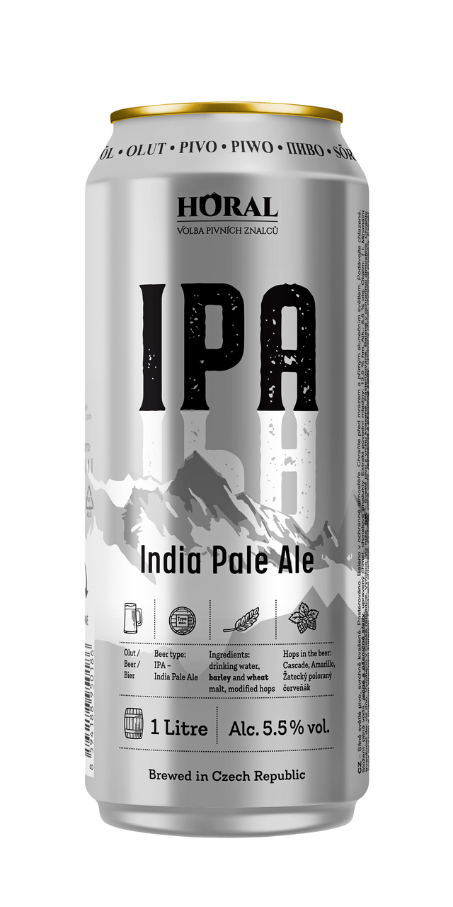 HORAL IPA 1 l plech
