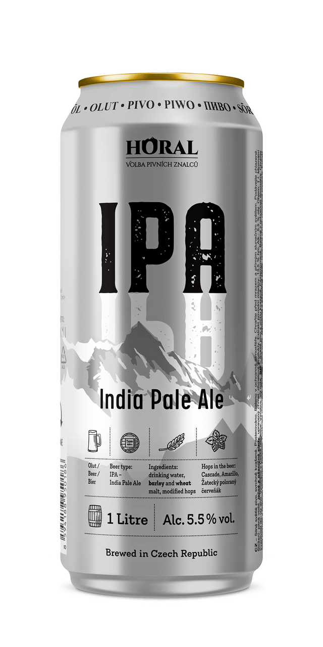 HORAL IPA 12 x 1 l plech