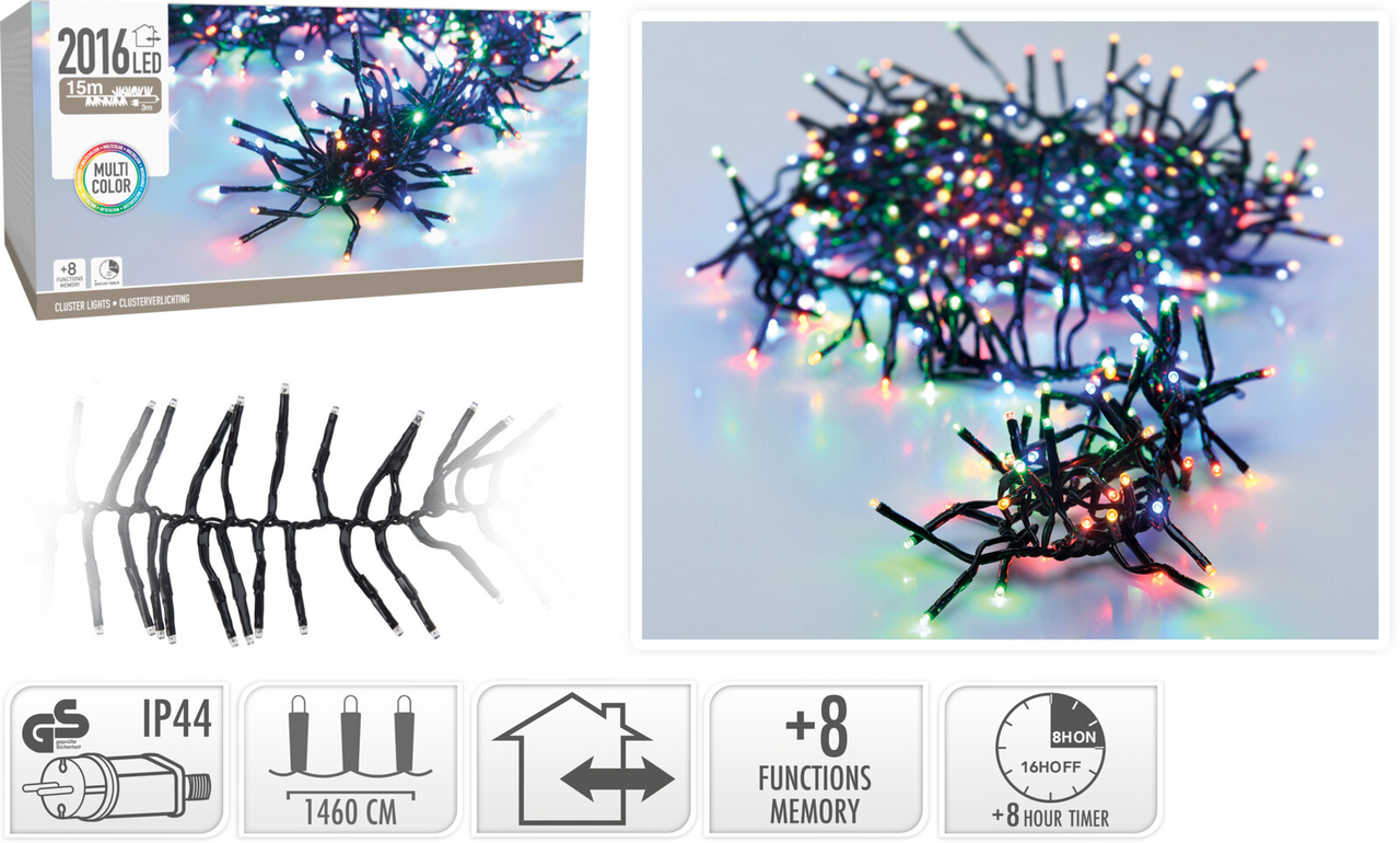 Řetěz LED 2016l multi 1 ks
