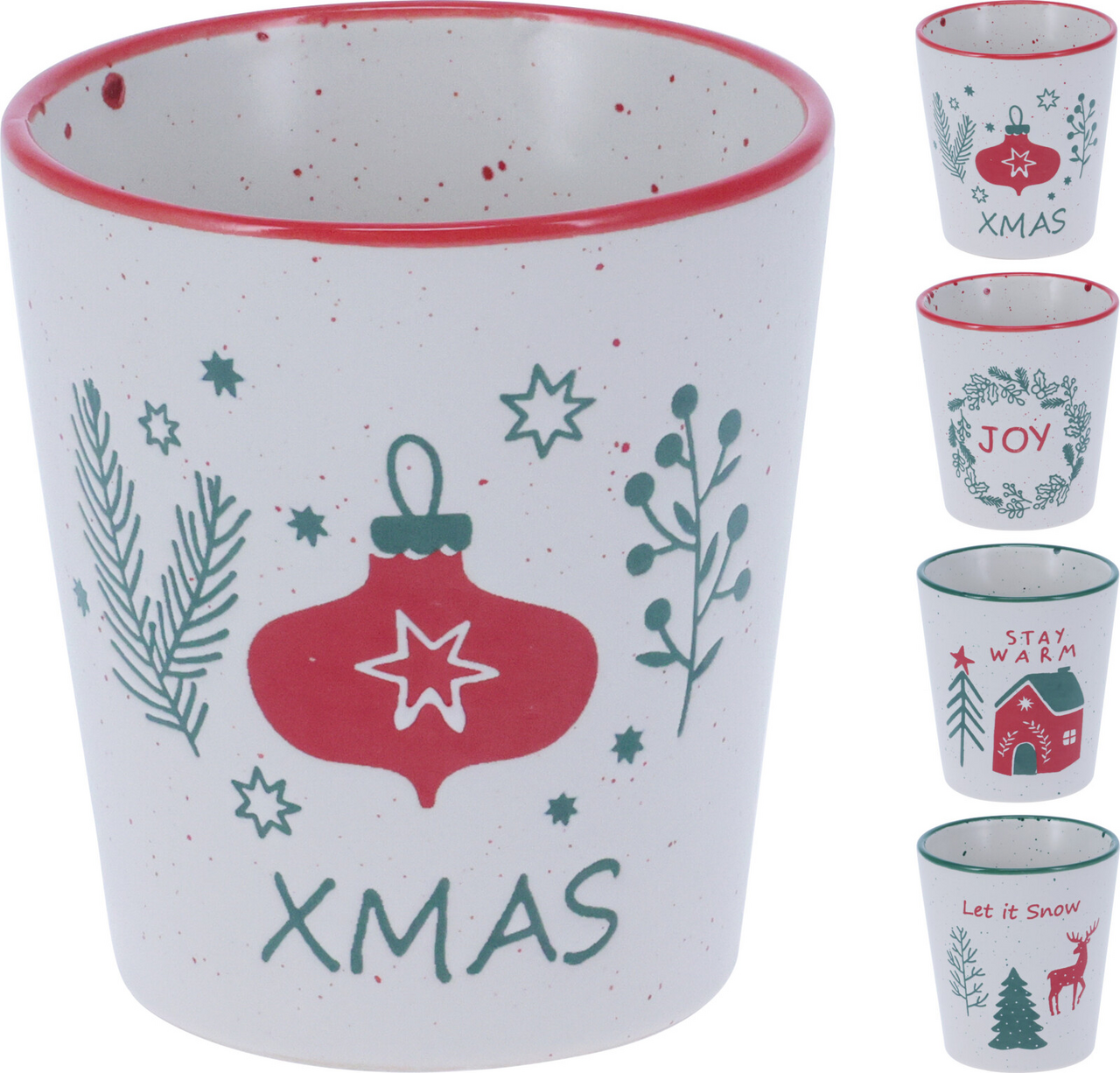 Koopman Hrnek bez ucha dekor 200 ml kamenina 1 ks