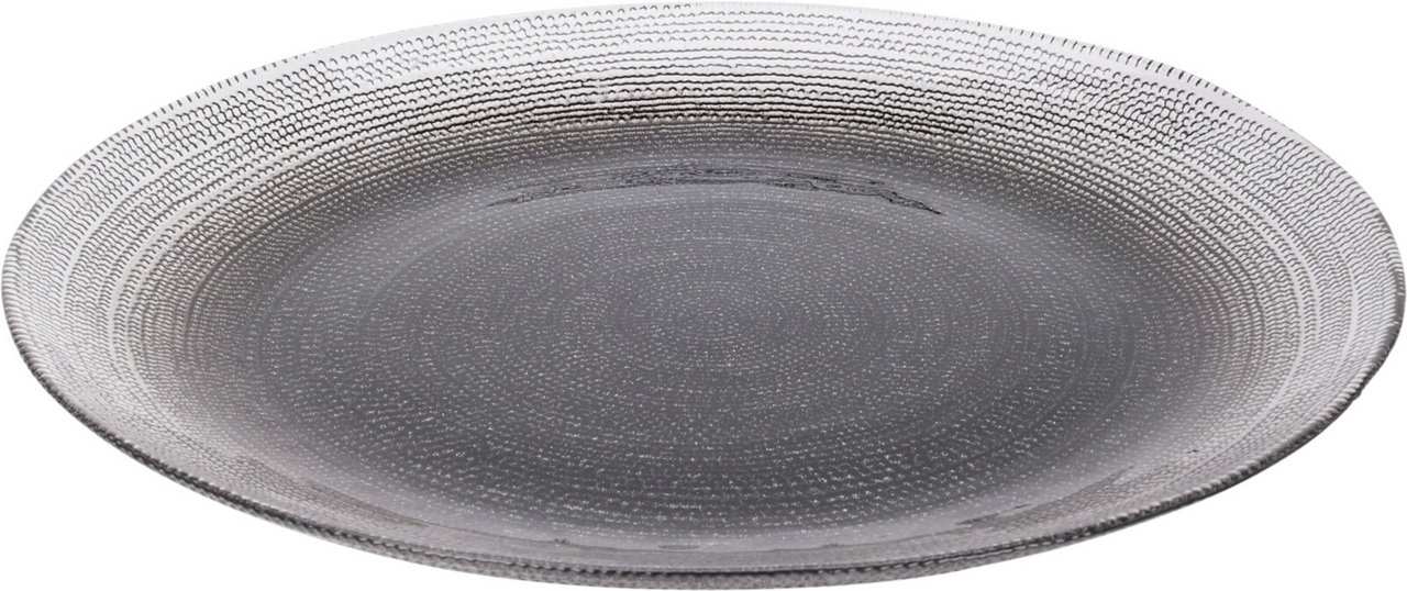 Koopman Talíř 32 cm sklo černý 1 ks