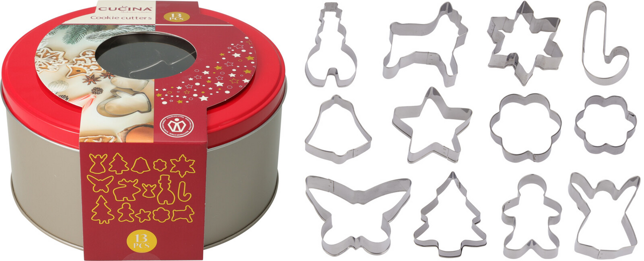 Koopman Sada vykrajovátek v dóze 13 ks