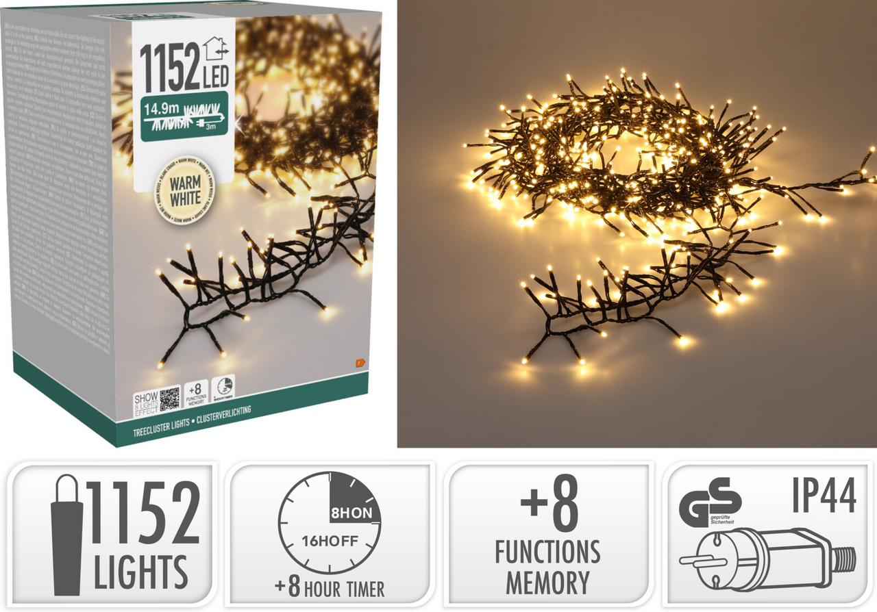 Řetěz LED 1152l WW 1 ks