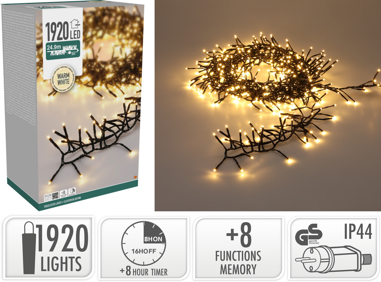 Řetěz LED 1920l WW 1 ks