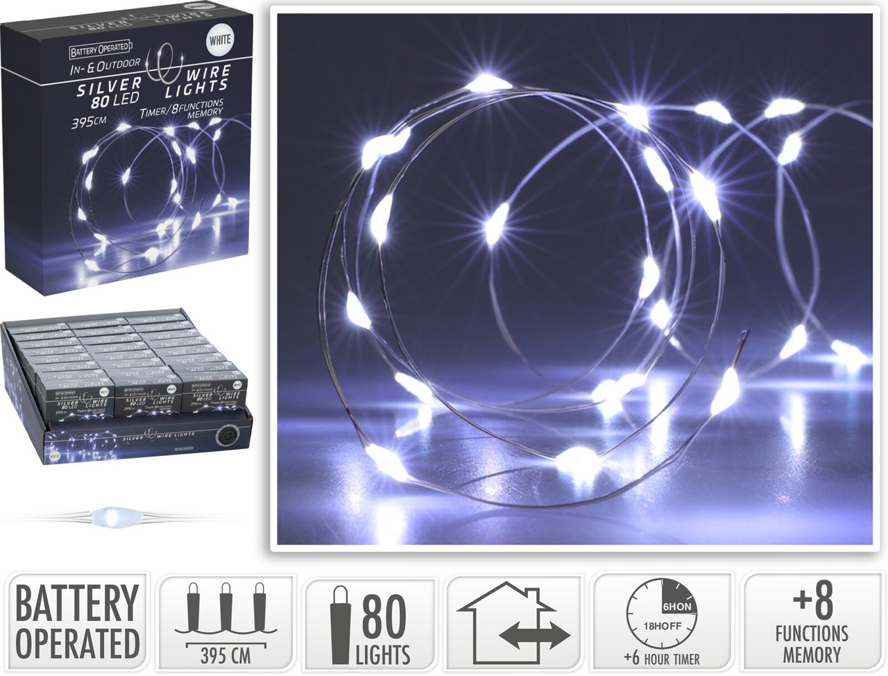 Drátek LED 80l IP44 IW 1 ks