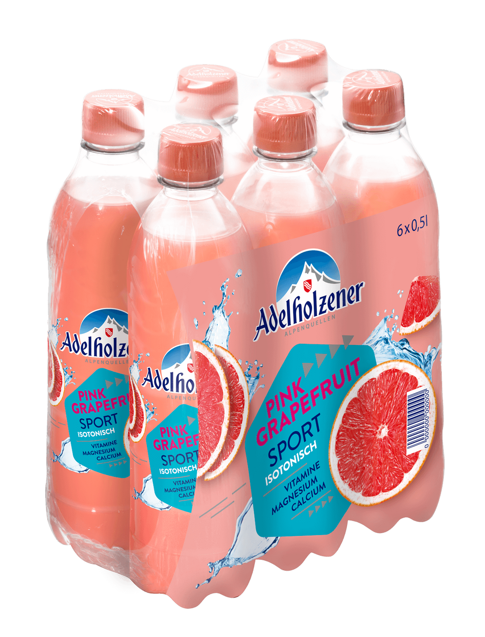 Adelholzener Sport Pink Grapefruit 6 x 500 ml