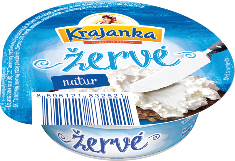 Krajanka Žervé natur chlaz. 6 x 80 g
