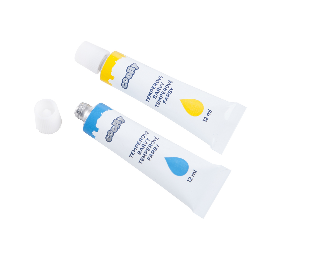Temperové barvy 12 barev / 12 ml 1 ks