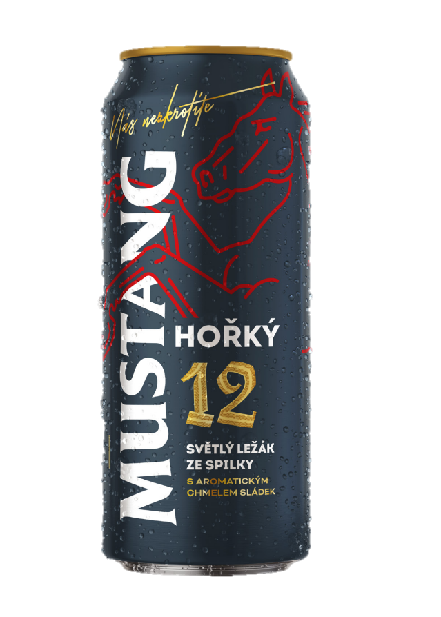 MUSTANG Hořký 12 pivo 4 x 500 ml plech