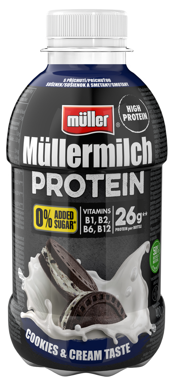 Müllermilch Protein Mléčný nápoj Mix III chlaz. 400 g