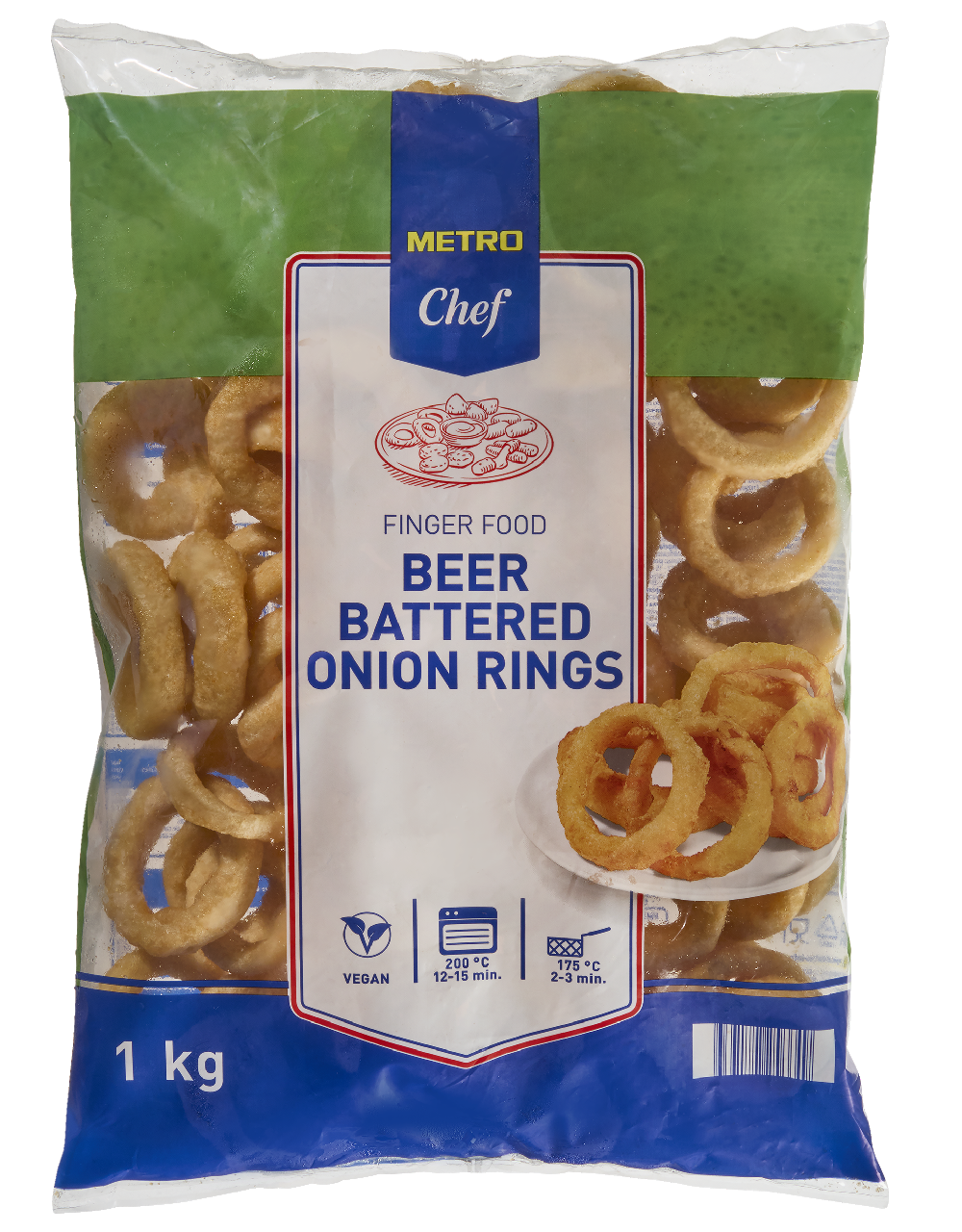 METRO Chef Cibulové kroužky pivní mraž. 1 kg