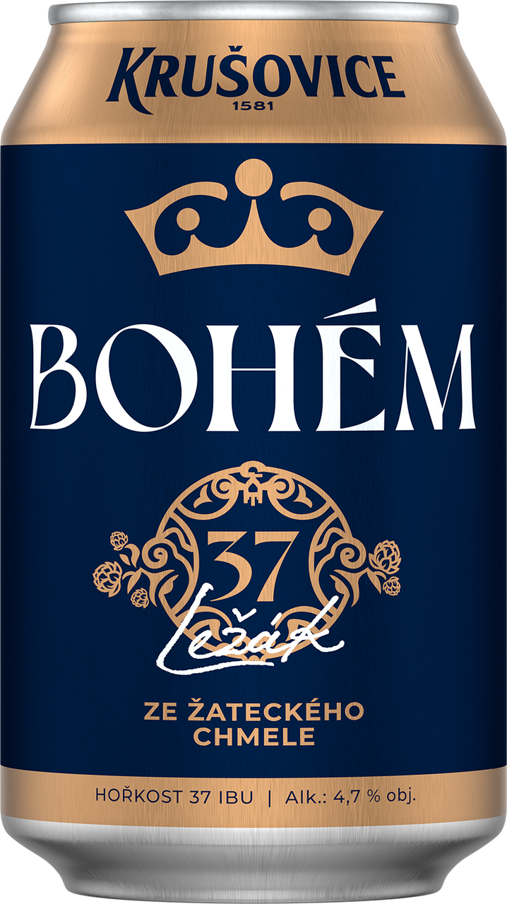 KRUŠOVICE Bohém 4 x 330 ml plech