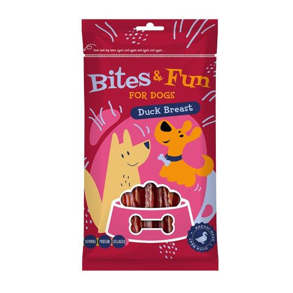 AKINU Bites & Fun kachní prsíčka pro psy 85 g