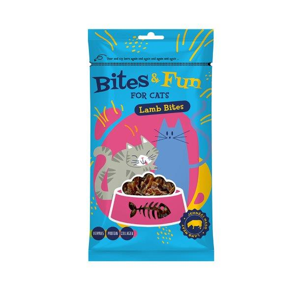 AKINU Bites & Fun Kousky jehněčí pro kočky 60 g