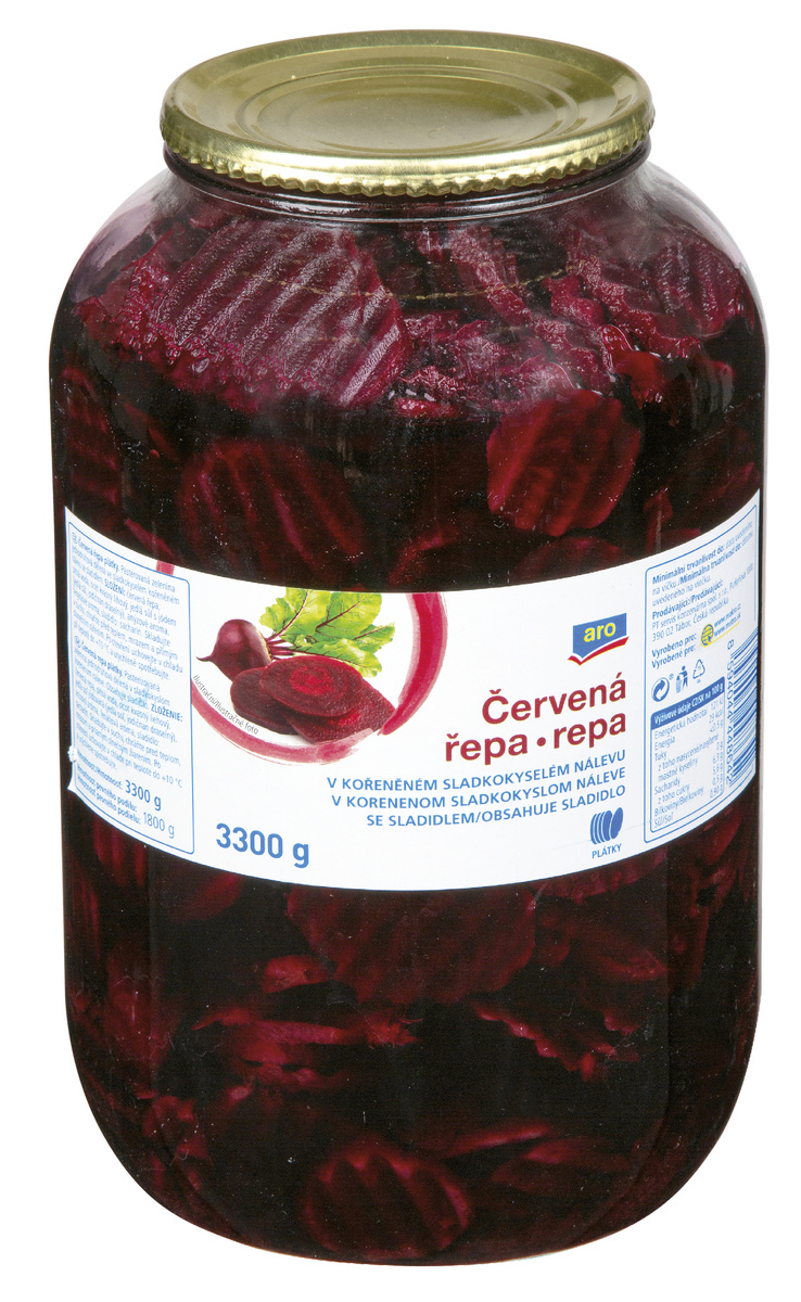 aro Řepa červená plátky 3300 g