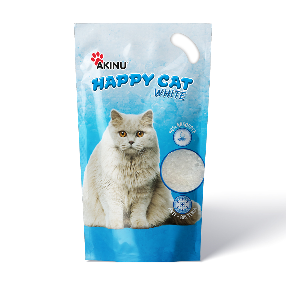AKINU Happy Cat Silika Gel stelivo pro kočky 3,6 l