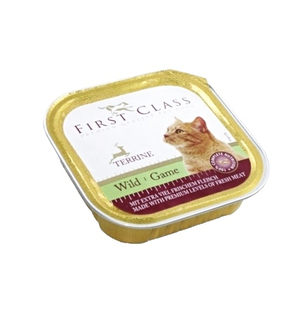 FIRST CLASS Zvěřina paštika pro kočky 100 g