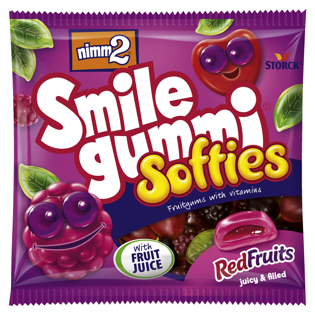 nimm2 Smilegummi Softies Red Fruit 90 g