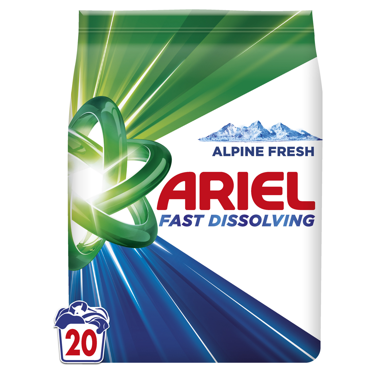 ARIEL Mountain Spring prášek na praní (20 praní)