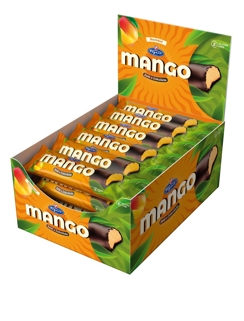 Figaro Želé v čokoládě mango 35 x 40 g