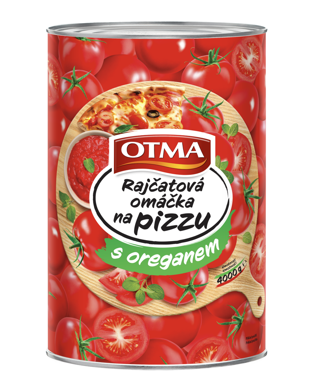 OTMA Rajčatová omáčka na pizzu s oreganem 4 kg