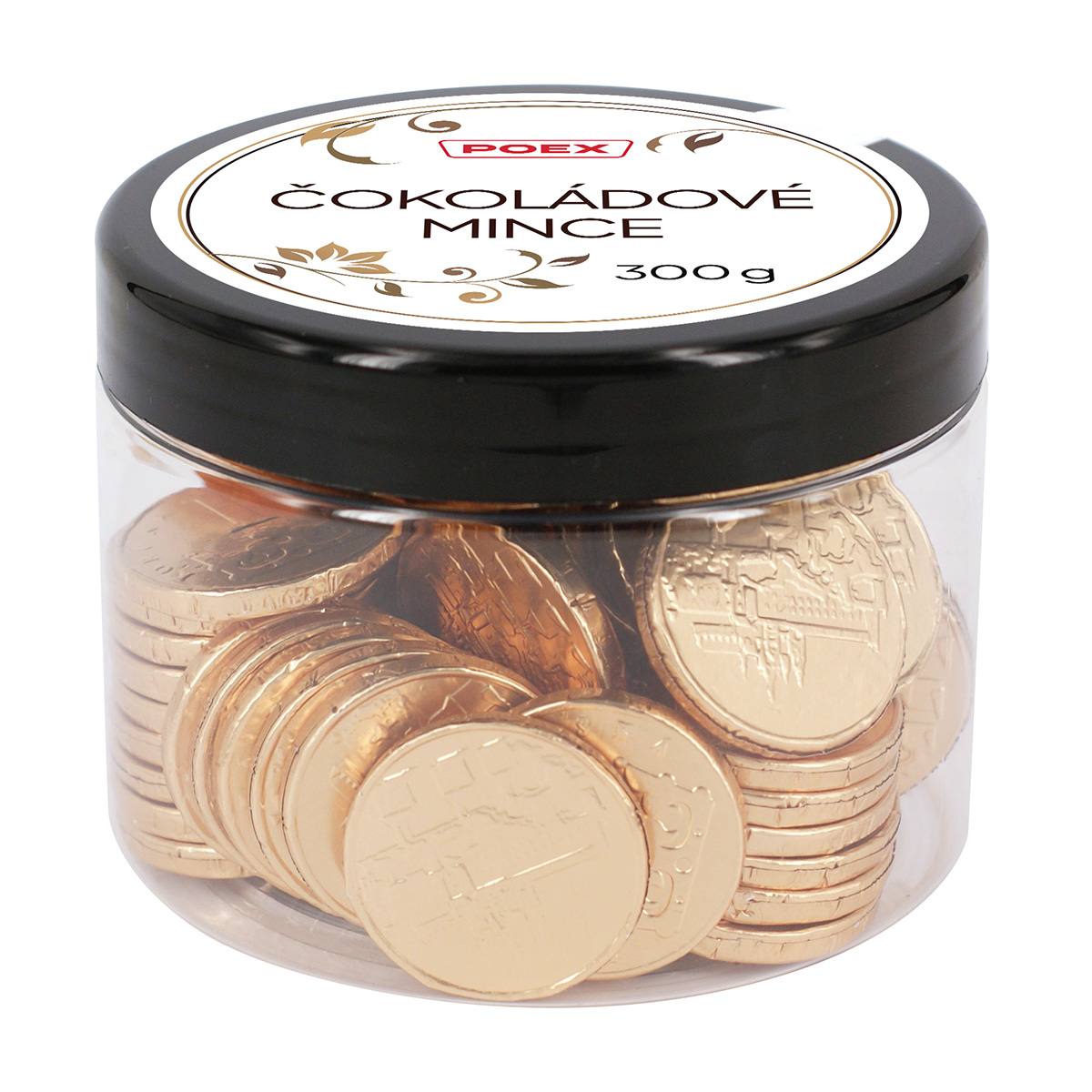 POEX Čokoládové mince v dóze 300