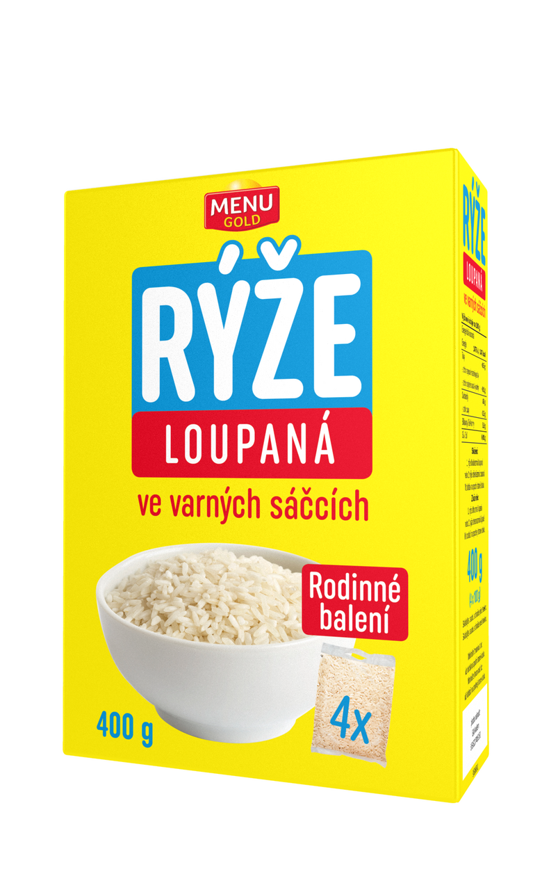 MENU GOLD Rýže loupaná varné sáčky 400 g