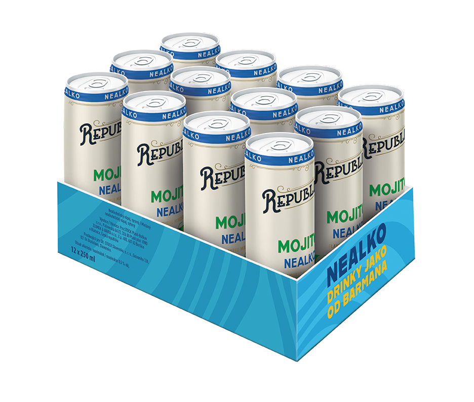 BOŽKOV REPUBLICA Mojito 0 % 12 x 250 ml