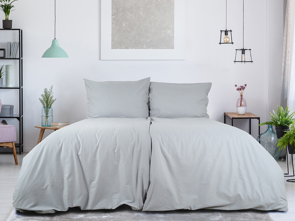 B.E.S. PETROVICE Povlečení kapsa 140 x 200 cm bavlna šedá 1 ks