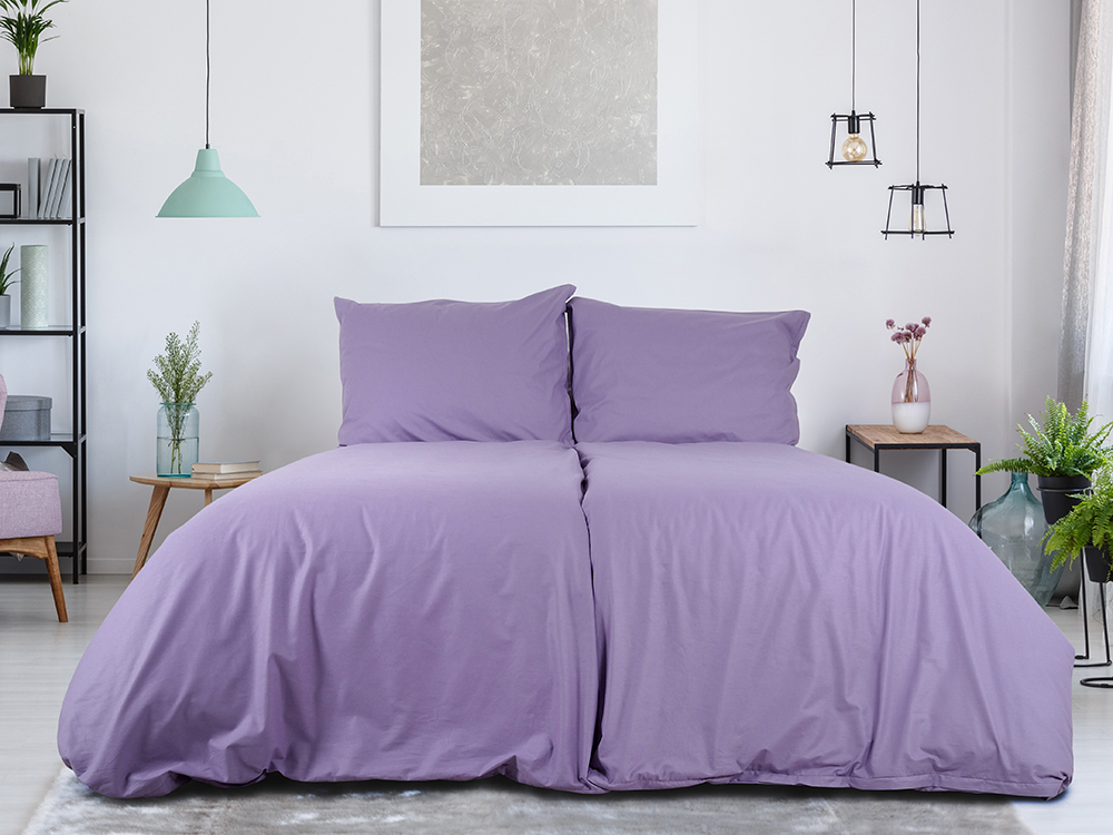 B.E.S. PETROVICE Povlečení kapsa 140 x 200 cm bavlna fialová 1 ks