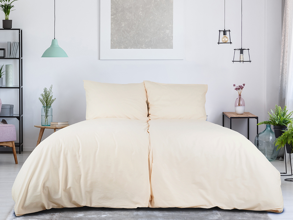 B.E.S. PETROVICE Povlečení kapsa 140 x 200 cm bavlna popel 1 ks