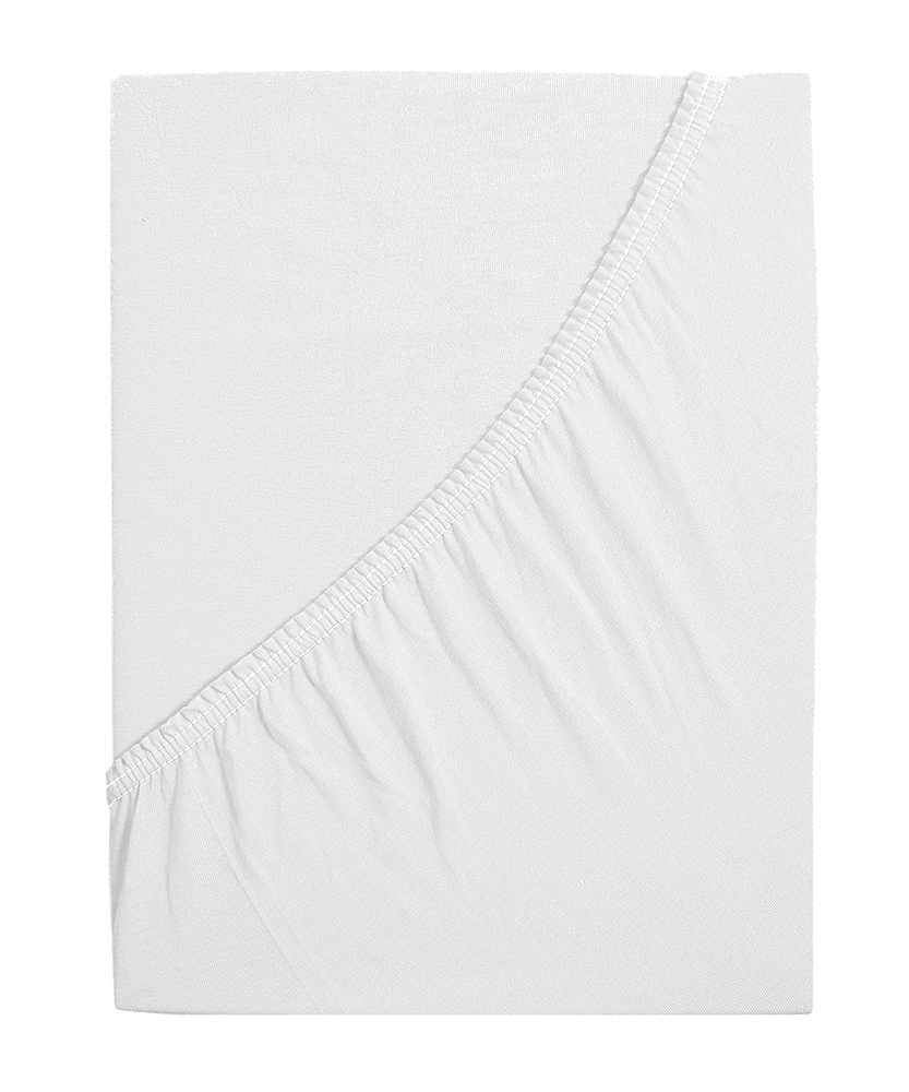 B.E.S. PETROVICE Prostěradlo 180 x 200 cm jersey bílá 1 ks
