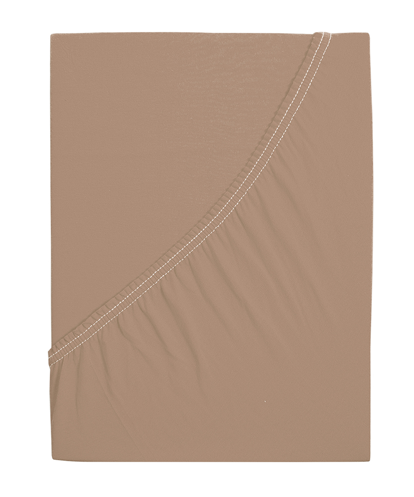 B.E.S. PETROVICE Prostěradlo 180 x 200 cm jersey ořech 1 ks