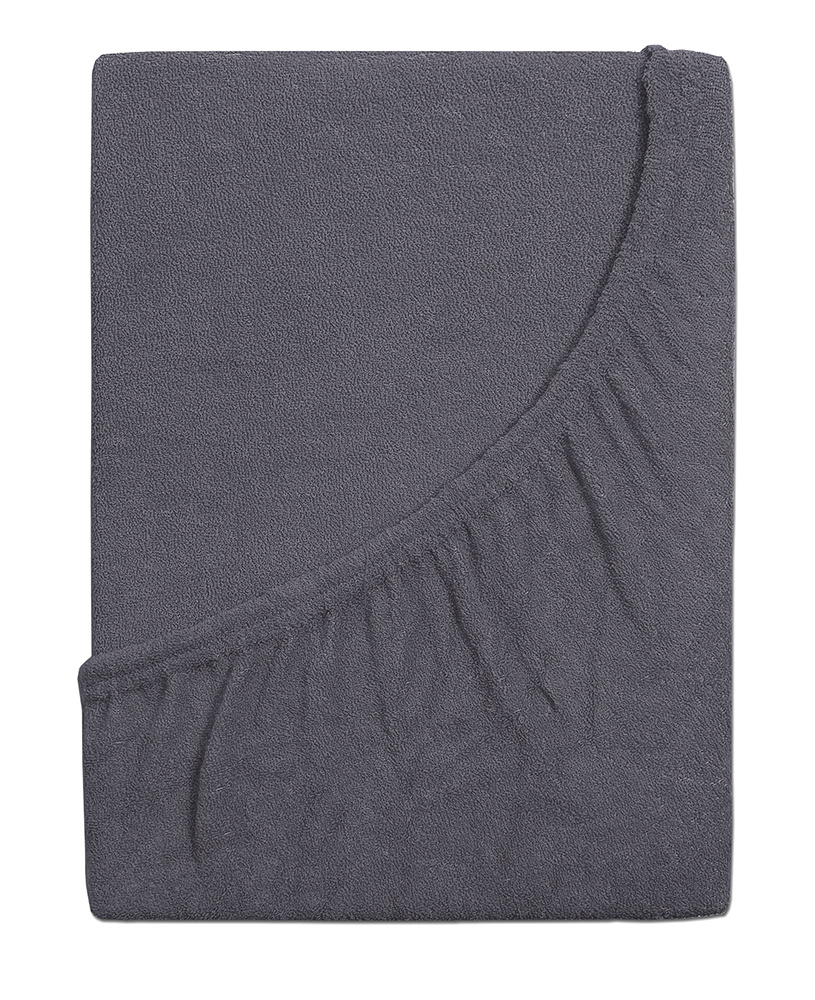 B.E.S. PETROVICE Prostěradlo 90 x 200 cm froté antracit 1 ks