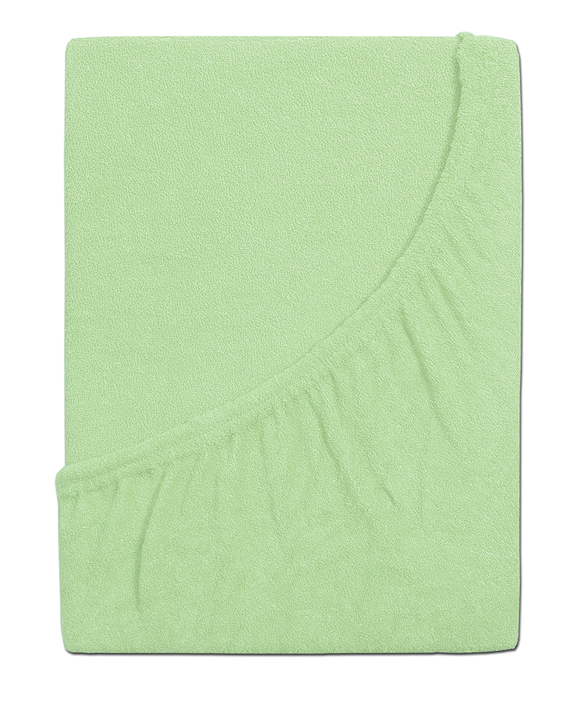 B.E.S. PETROVICE Prostěradlo 90 x 200 cm froté zelená 1 ks