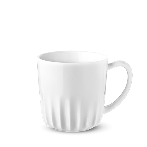 G.Benedikt Hrnek RIBBY 300 ml porcelán bílý 6 ks