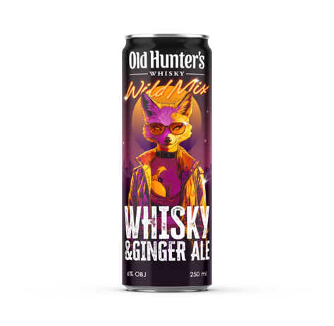 STARÁ MYSLIVECKÁ Old Hunter's Rye Whisky & Ginger 6 % 24 x 250 ml