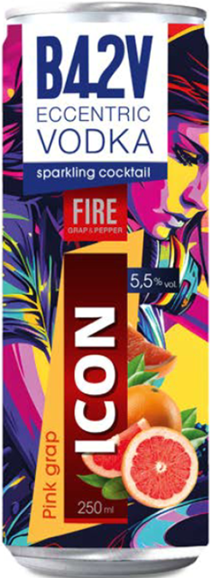 B42V Fire Pink Vodka 5,5 % 24 x 250 ml