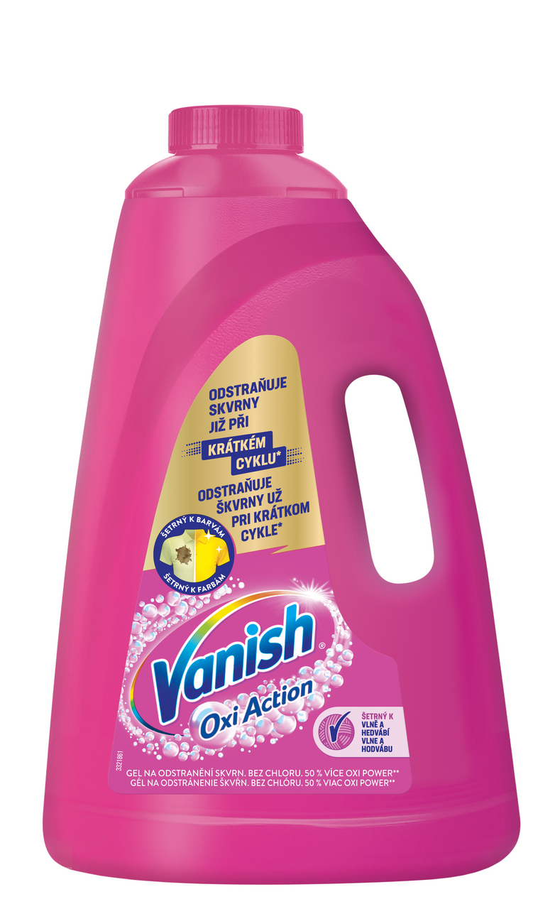 Vanish Oxi Action Pink Gel na odstranění skvrn 3 l