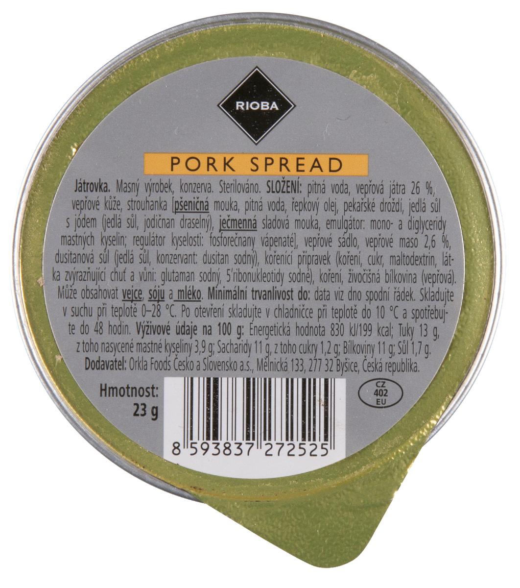 RIOBA Pomazánka játrová 24 x 23 g