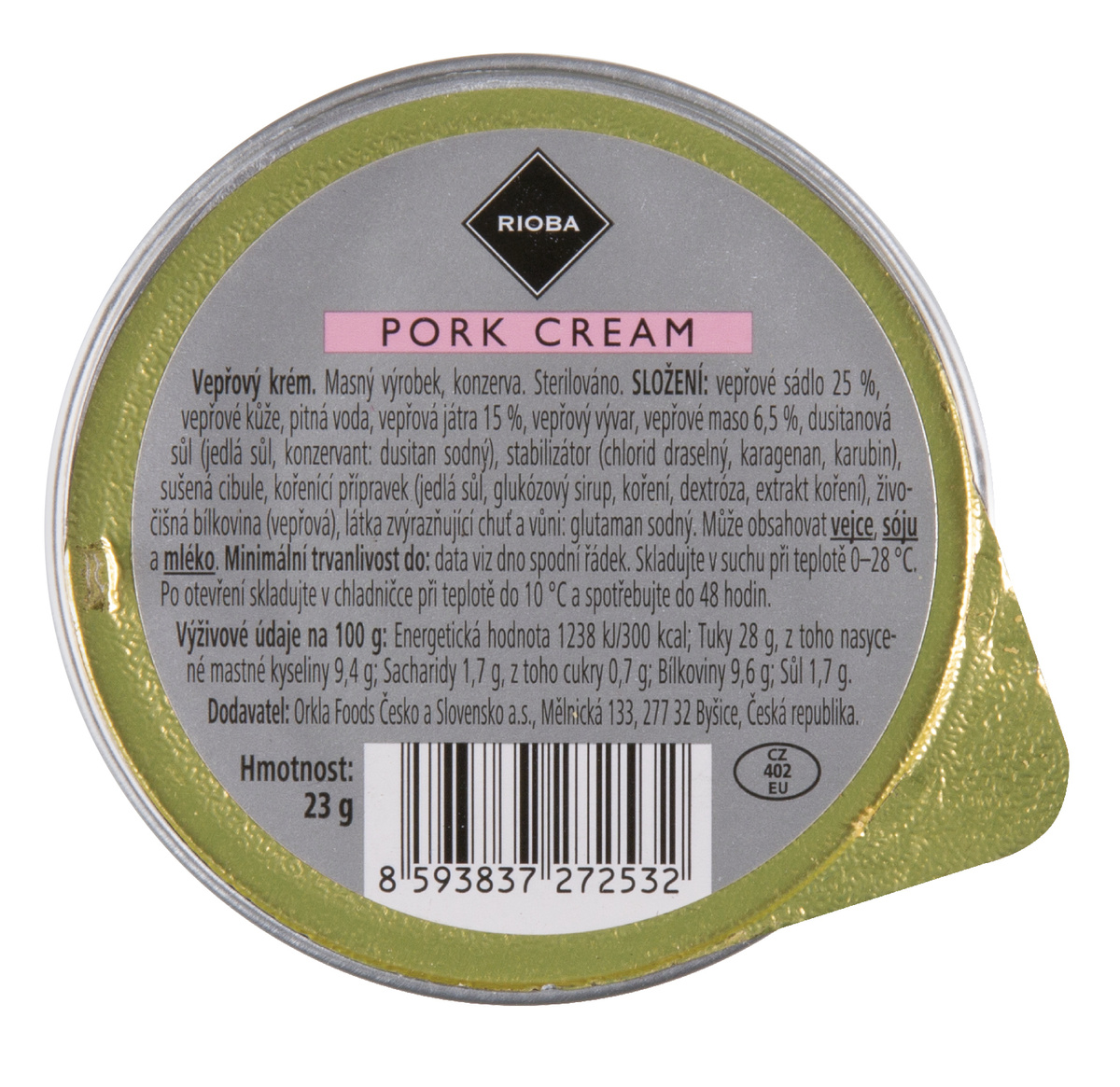 RIOBA Krém vepřový 24 x 23 g