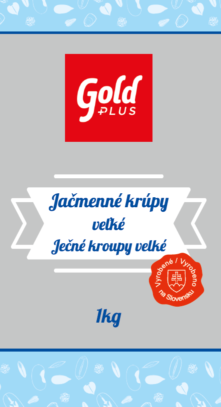 Gold Plus Kroupy ječné velké 1 kg